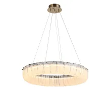 Люстра подвесная LED Гэлли 07599-60,36 Kink Light прозрачная на 1 лампу, основание латунь в стиле современный кольца Люстра подвесная LED Гэлли 07599-60,36 Kink Light прозрачная на 1 лампу, основание латунь в стиле современный кольца